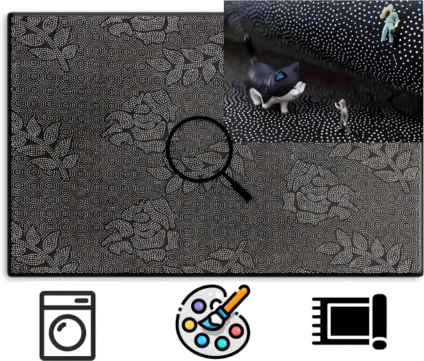 Protective gaming chair mat 40 × 60 cm