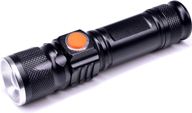 Solight oplaadbare LED-zaklamp 200 lm met zoom