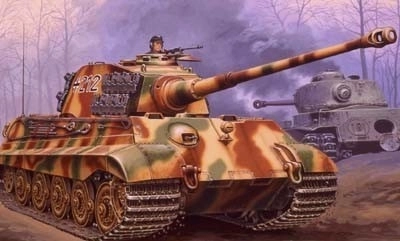 Plastic model of the Tiger II Ausf. B tank