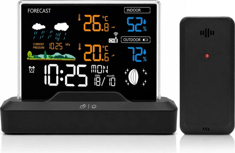 Meteostation Renew Force mit kabellosem Außensensor