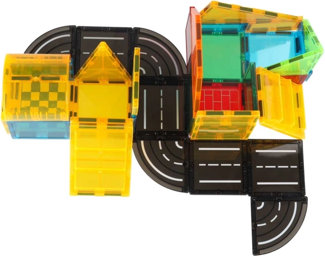 Magnetic roads and builds that hold their shape