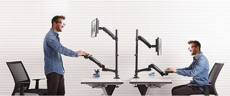Ergonomic seated and standing work