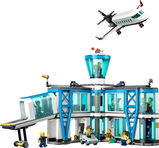 Aéroport réaliste avec fonctions interactives