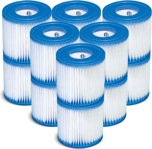 Filtres pour spa type S1 INTEX – lot de 12 pièces