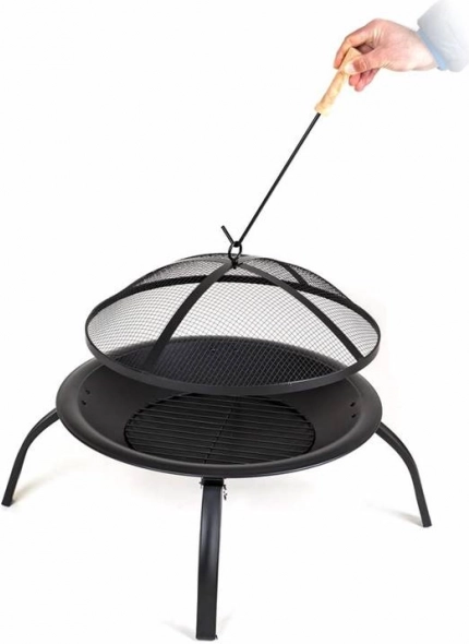 Sturdy metal construction with heat-resistant coating