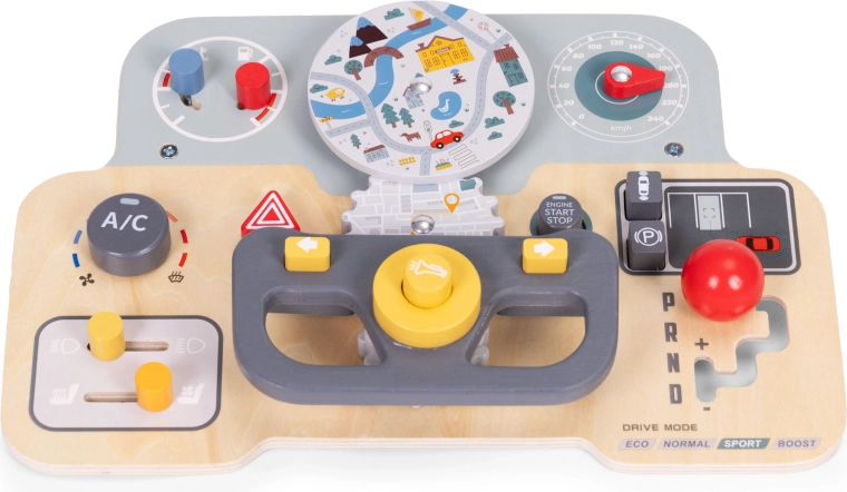 Realistisches Armaturenbrett für das Rollenspiel als Fahrer