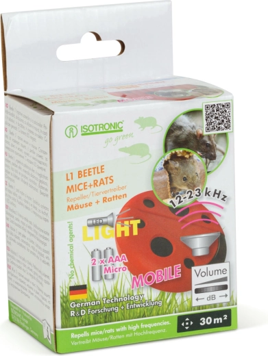 Ultrasonic repellent with LED light