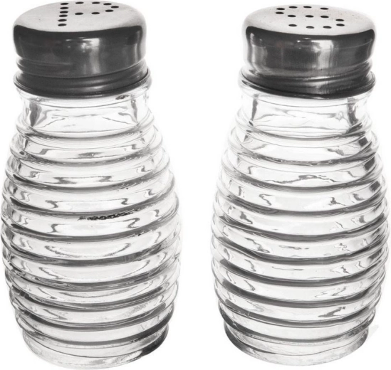 Hochwertiges klares Glas und Metalldeckel