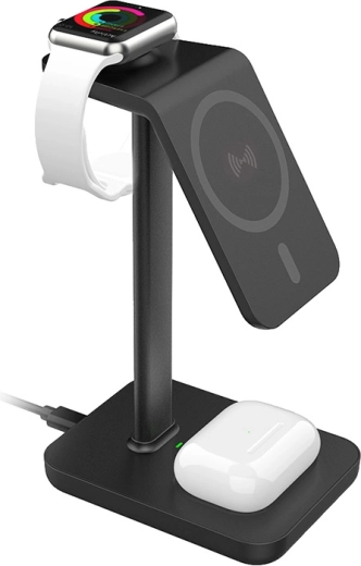 Recharge de 3 appareils simultanément sur un seul support