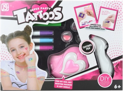 Battery-Powered Tattoo Studio for Kids