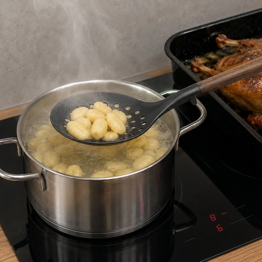 Quick straining of food
