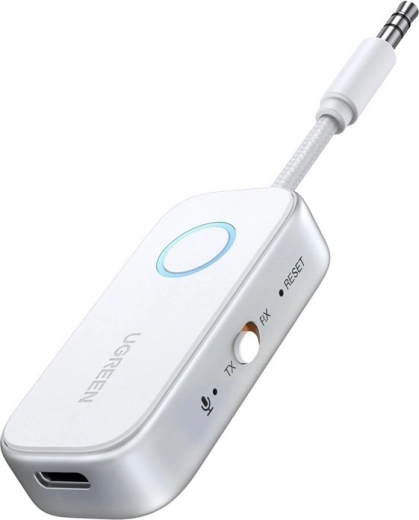 Adaptateur audio Bluetooth UGREEN 5.4 3,5 mm (TX/RX) blanc - 1 pièce