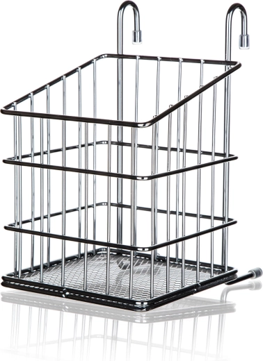 Hanging cutlery basket VARIELLA, chrome, 12 × 15 × 19 cm