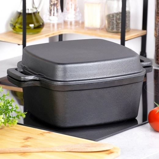 Veelzijdig gebruik op kookplaat, in oven en op de grill