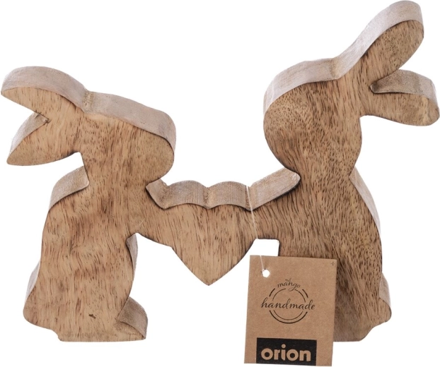 Twee konijntjes en een hart als symbool van gezelligheid