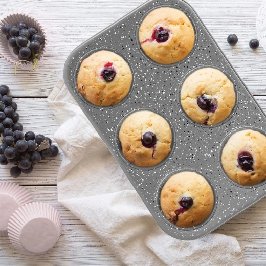In één keer 6 grote muffins bakken