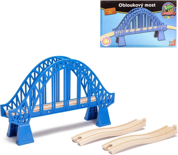 MAXIM gebogen brug met op- en afrijrails