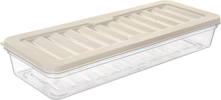 Niedriges Lebensmittelbox mit Deckel 1 l