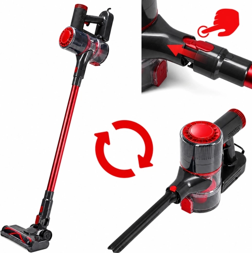 2-in-1: steel- en handstofzuiger