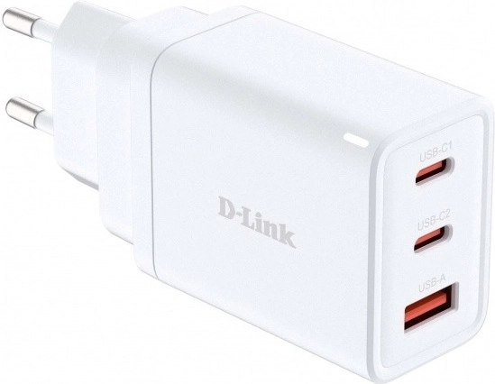 D-Link GaN-Ladegerät 65 W, 2× USB‑C und 1× USB‑A