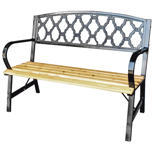 Garden bench Garden Line 120 cm with decorative backrest