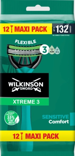 Wegwerp scheermes Wilkinson Xtreme3 Sensitive, 12 stuks