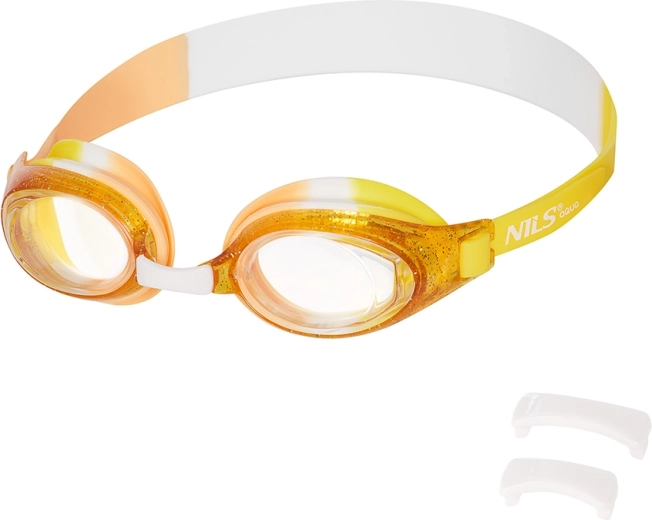 Lunettes de natation Nils Aqua junior jaunes