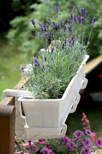 Elegant white design for any balcony