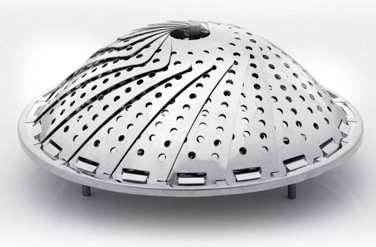 Panier vapeur pliable Orion en acier inoxydable 14–23 cm