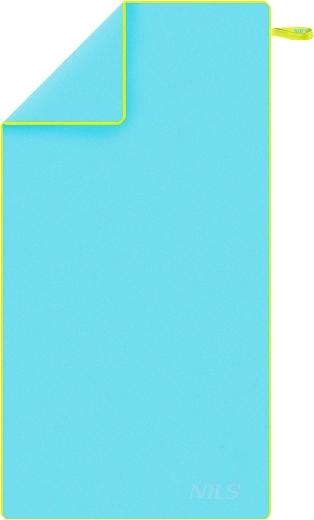 Microvezel sneldrogende handdoek NILS Camp blauw‑groen