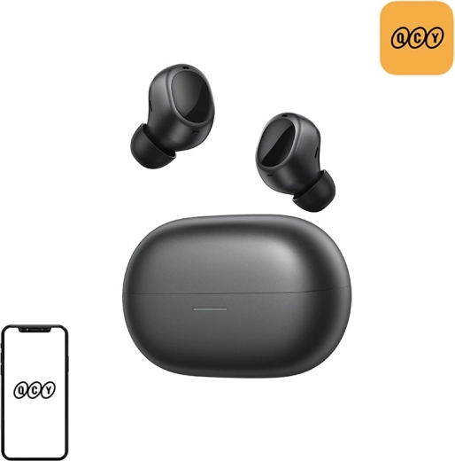 QCY MeloBuds A30 écouteurs TWS sans fil avec ANC (noir)