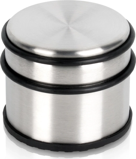 Stainless steel doorstop, silver 9.5 cm