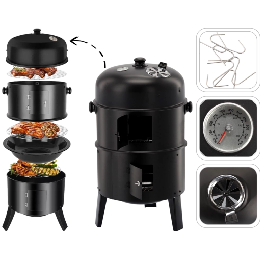 Twee roosters en gemakkelijke toegang via deurtjes