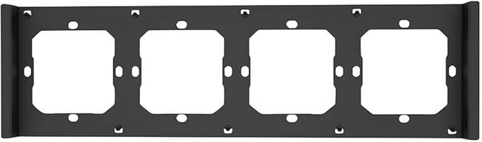 Eleganter Rahmen für den vierfachen Schalter Sonoff M5 80 (grau/schwarz)