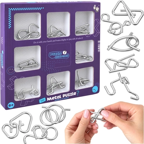 Casse-têtes métalliques - 8 pièces