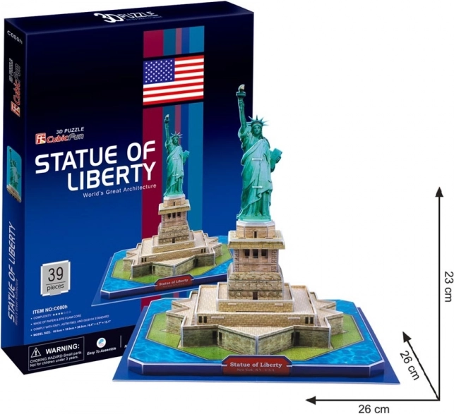 CubicFun 3D Puzzle Statue of Liberty 39 pieces