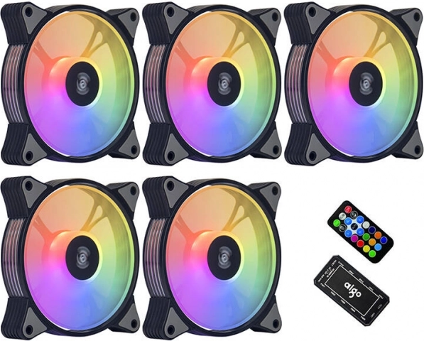 Kit de ventilateurs AIGO 120 mm ARGB 5 en 1