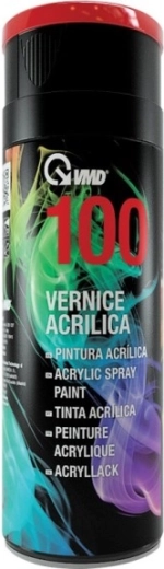 Spray émail acrylique pour métal, plastique et bois, 400 ml, rouge