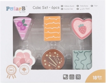 Wooden Sweet Pastries – set of 6