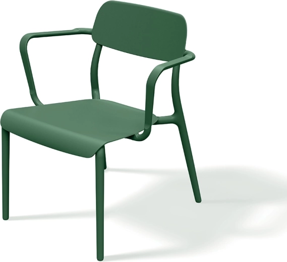 Fauteuil Ferne Rimo vert foncé 620 × 625 × 748 mm