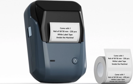 Imprimante d’étiquettes thermique mobile Niimbot B1 – Bleu lac