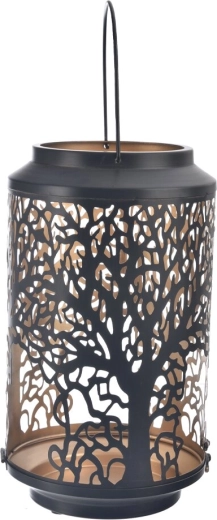 Metal Tree Candle Holder, Black and Gold