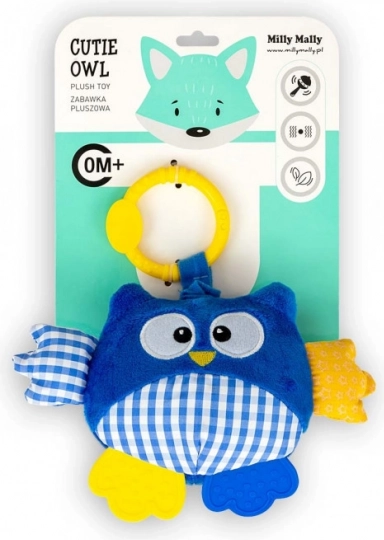 Hängendes Plüsch-Eulchen Cutie owl blau