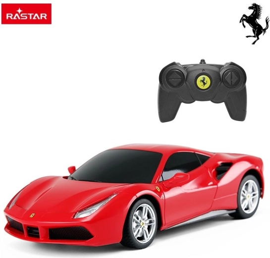 Rastar op afstand bestuurbare Ferrari 488 GTB 1:24 rood