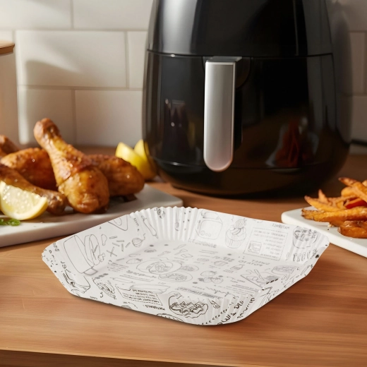 Paper liners for air fryer 20 cm, 50 pcs