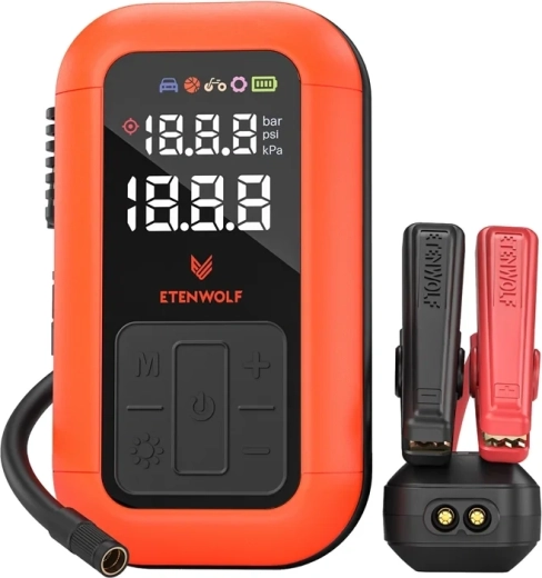 Compresseur automobile ETENWOLF X6 Pro Max avec batterie de 12 000 mAh