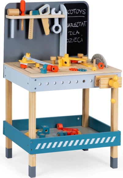Houten werkplaats met gereedschap voor kinderen van ECOTOYS