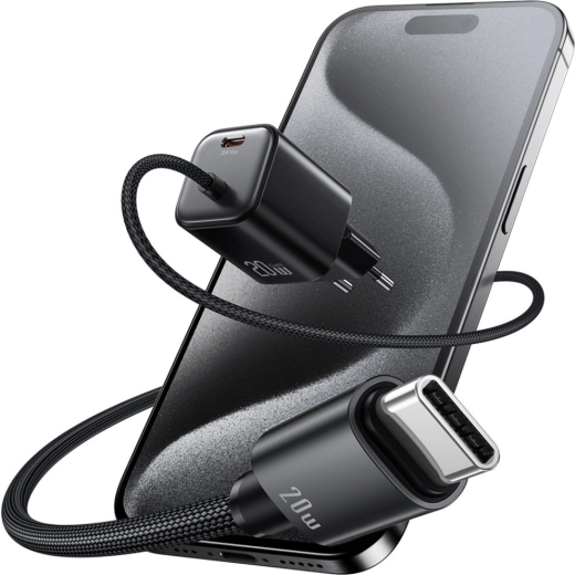Integriertes geflochtenes USB‑C Kabel für den täglichen Gebrauch