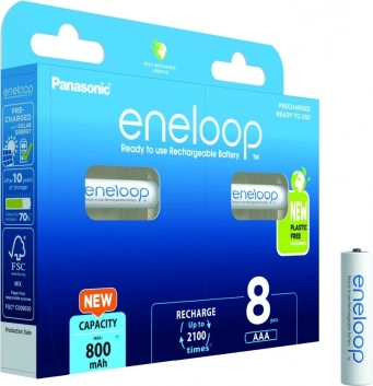 Eneloop wiederaufladbare Batterien AA 2000 mAh, 2 Stk.