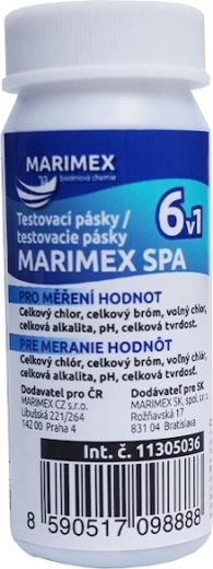 Marimex Spa Teststreifen für Whirlpool und Pool 6-in-1 (50 Stk.)